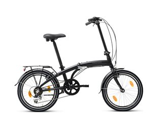 Kronan Hopfällbar Cykel Permis U6 20" 6-Växlad Svart