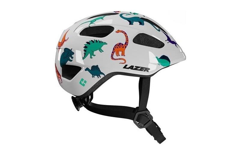 Cykelhjälm Barn Lazer Pnut 2.0 KinetiCore Grönt Spänne Dinosaur