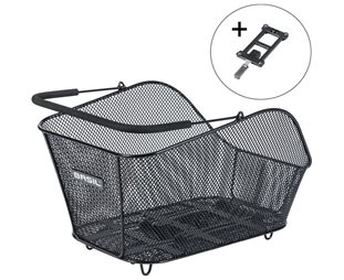 Cykelkorg pakethållare Basil Icon M MIK Inkl Adapterplatta Black
