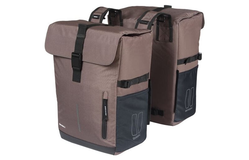 Pakethållarväska Basil Move Doublebag MIK 30L Brown