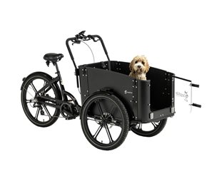 Cargobike Lådcykel EL DeLight Dog Black