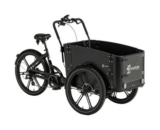 Cargobike Lådcykel EL DeLight Dog Black