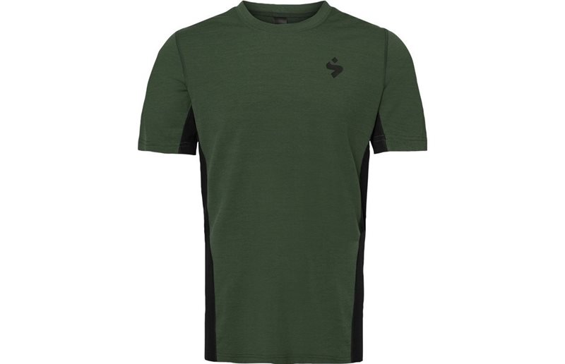Sykkeltrøye Sweet Protection Hunter Merino SS Jersey M Forest