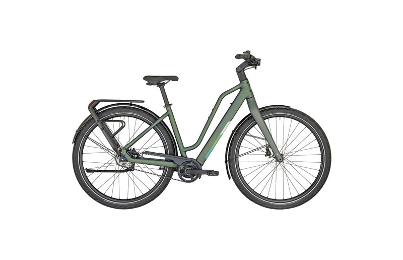Elcykel hybrid Bergamont E-Vitess Expert Amsterdam Matt Khaki Green