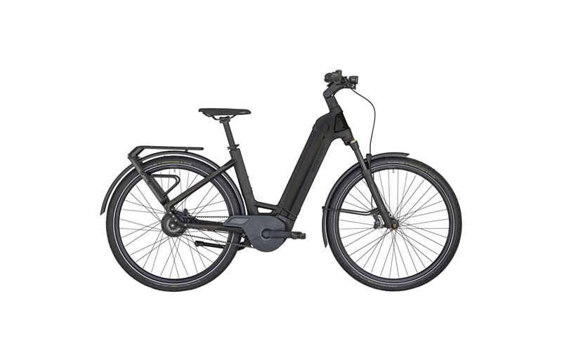 Elcykel hybrid Bergamont E-Ville Pro Belt Shiny Rainbow Black