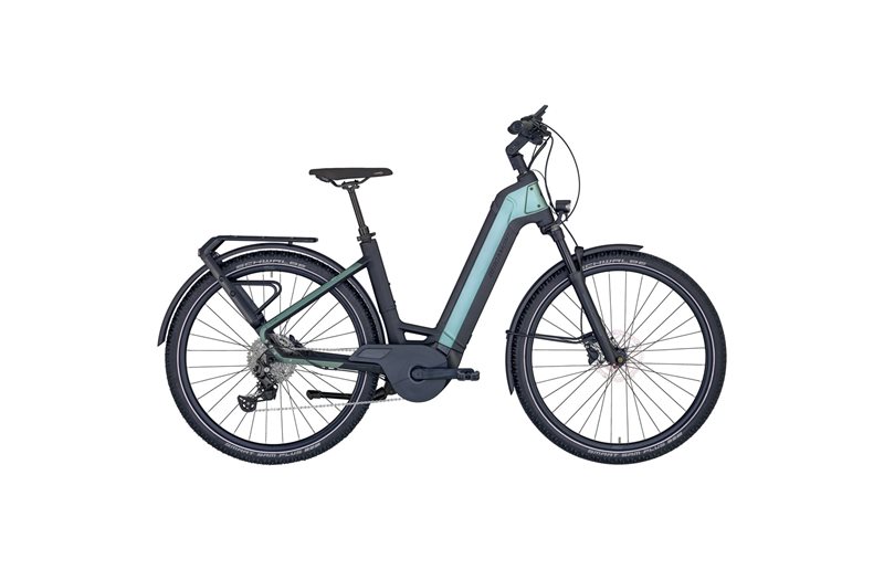 Elcykel hybrid Bergamont E-Ville SUV Tour Shiny Uranian Green