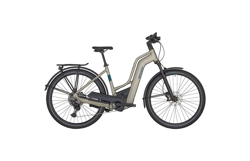 Elcykel hybrid Bergamont E-Horizon SUV Premium Amsterdam Matt Warm Silver