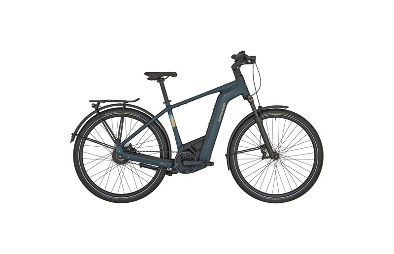 Elcykel hybrid Bergamont E-Horizon Pro Belt Premium Gent Matt Petrol Blue