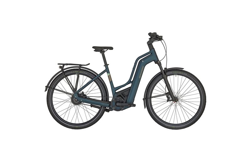 Elcykel hybrid Bergamont E-Horizon Pro Belt Premium Amsterdam Matt Petrol Blue