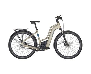 Elcykel hybrid Bergamont E-Horizon Elite Belt Premium Amsterdam Matt Warm Silver