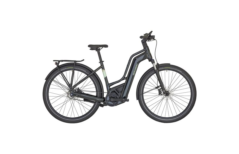Elcykel hybrid Bergamont E-Horizon Elite 6 Belt Amsterdam Shiny Greenish Black