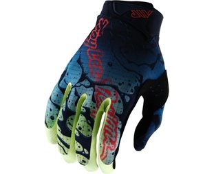 Pyöräilyhanskat Troy Lee Designs Air Drip Glo Yellow/Dark Navy