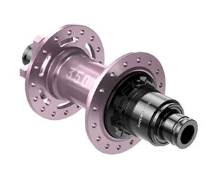 Nav DT Swiss 350 Classic Rear 32H Disc IS 6-Bolt SRAM XD DEG 72 Pink