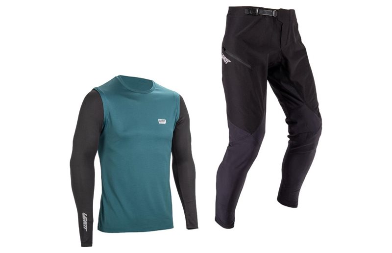 Cykelbyxor & Tröja Leatt Ride Kit MTB 1.0 Teal