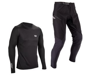 Sykkelbukser & Trøye Leatt Ride Kit MTB 1.0 JR Black