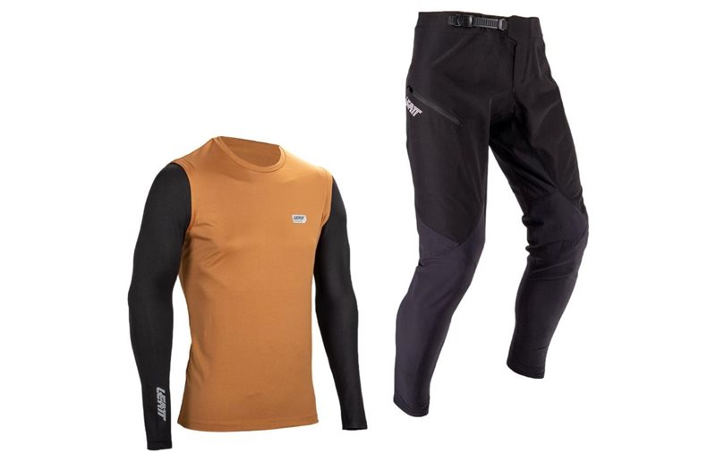 Cykelbyxor & Tröja Leatt Ride Kit MTB 1.0 JR Rust