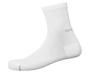 Cykelstrumpor Shimano Performance Mid Socks White
