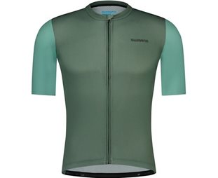 Pyöräilypaita Shimano Aria S.S. Jersey Restore Green