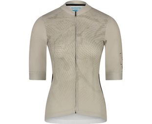 Cykeltröja Dam Shimano W's Veloce S.S. Jersey Beige