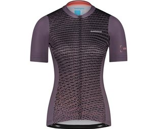 Cykeltröja Dam Shimano W's Colore S.S. Jersey Chestnut