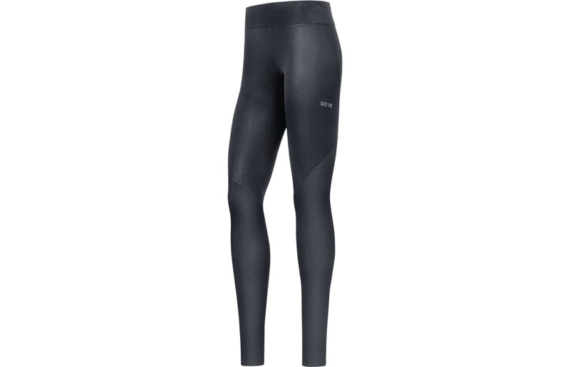 Juoksuhousut Gorewear R3 Partial Gore Windstopper Tights Women Black