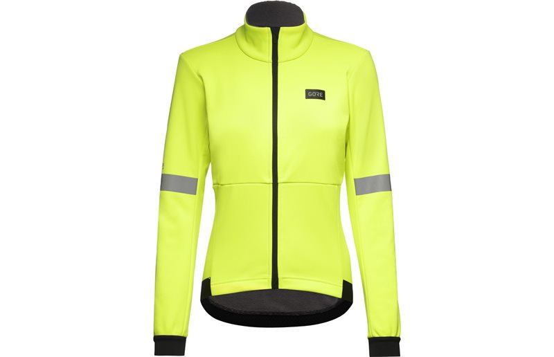 Pyöräilytakki Gorewear Tempest Jacket Women Neon Yellow