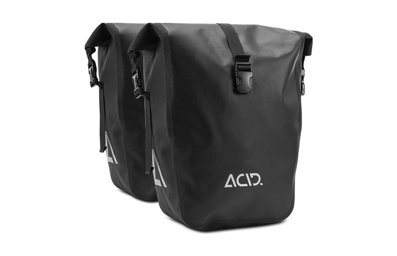Tarakkalaukku Cube ACID Pyörälaukku Pannier Bag Pure Pair Smlink (2x20L) Black