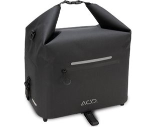 Sykkelvesker Cube ACID Front Carrier Bag Pro 40L Hic RILink Black