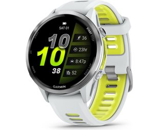 Juoksu-älykello Garmin Forerunner 970 Whitestone/Amp Yellow