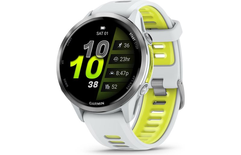 Träningsklocka Garmin Forerunner 970 Whitestone/Amp Yellow