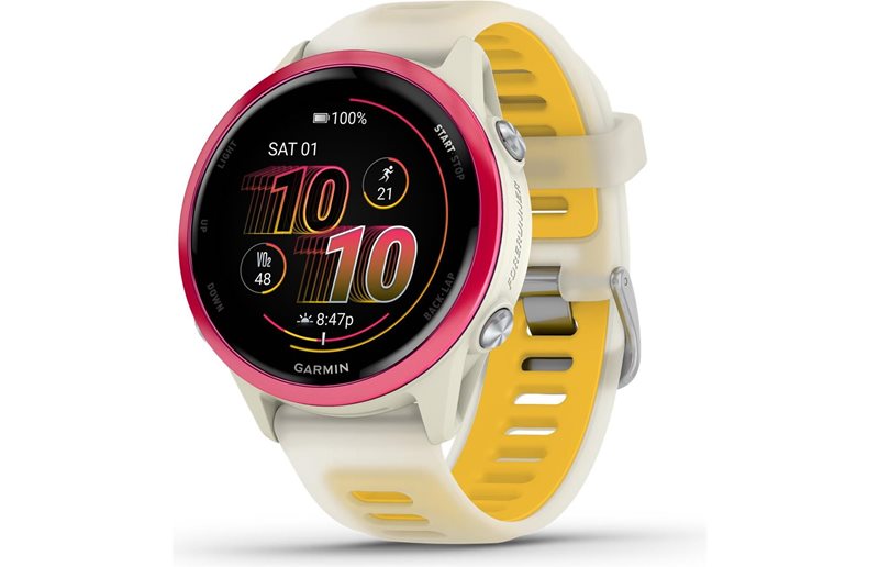 Juoksu-älykello Garmin Forerunner 570 42mm Bone/Raspberry/Mango