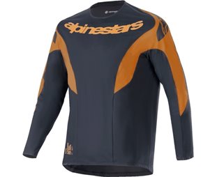 Cykeltröja Alpinestars A-Supra Race LS Jersey Black/Yellow