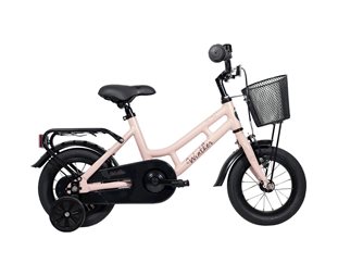 Barncykel Winther 150 Flicka 12" 1v fotbroms Matt Pink