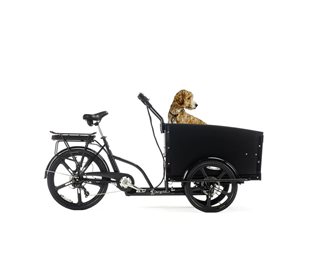 Cargobike Lådcykel EL Classic Dog Black