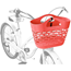 Electra Cykelkorg Plasket Basket 44.5cm White