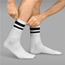 Gripgrab Cykelstrumpor Original Stripes Crew White