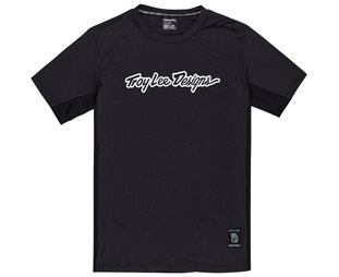 Cykeltröja Troy Lee Designs Skyline Short Sleeve Ride Tee Black