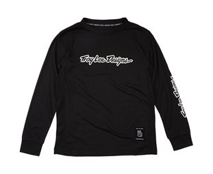 Sykkeltrøye Troy Lee Designs Youth Skyline Ride Long Sleeve Tee Black