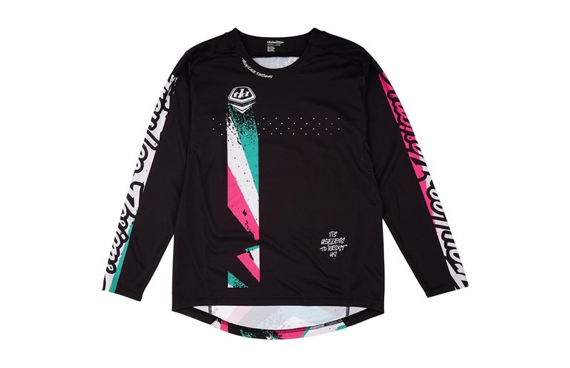 Cykeltröja Troy Lee Designs Youth Sprint Jersey Black