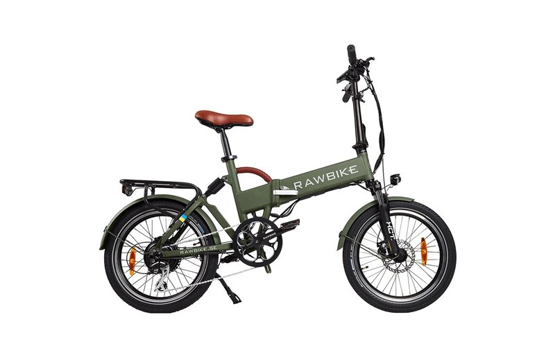Rawbike Elcykel City Camo Green