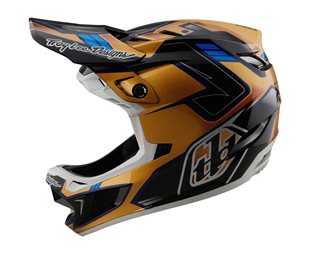 Pyöräilykypärä Troy Lee Designs D4 Composite Helmet Mips Black/Gold