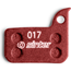 Skivbromsbelägg Sinter Disc Brake Pad Type 017 SRAM Standard Red