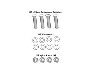 Old Man Mountain Divide Eyelet Hardware Kit 3 Black