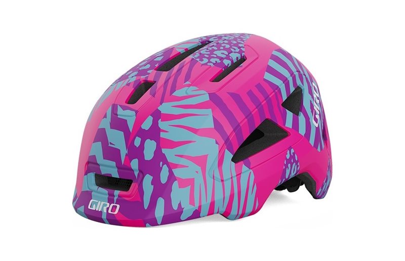 Cykelhjälm Giro Scamp II Mat Pink Animal