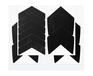 Luxshield Reflekterande Klistermärken Fälg Flash Arrow 12st Black
