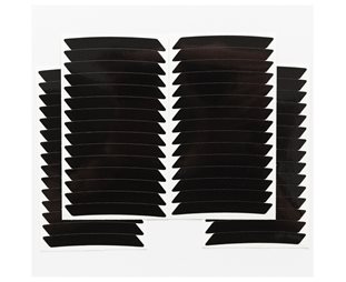 Luxshield Reflekterende Klistremerker Til Felg 64st Black