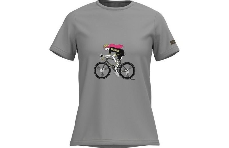 Sykkeltrøye Shimano W's Sentiero Ltd T-Shirt Dam White/Gray
