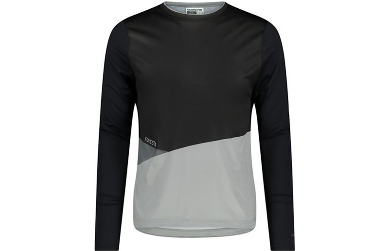 Pyöräilypaita Shimano Foresta L.S. Jersey Herr Black