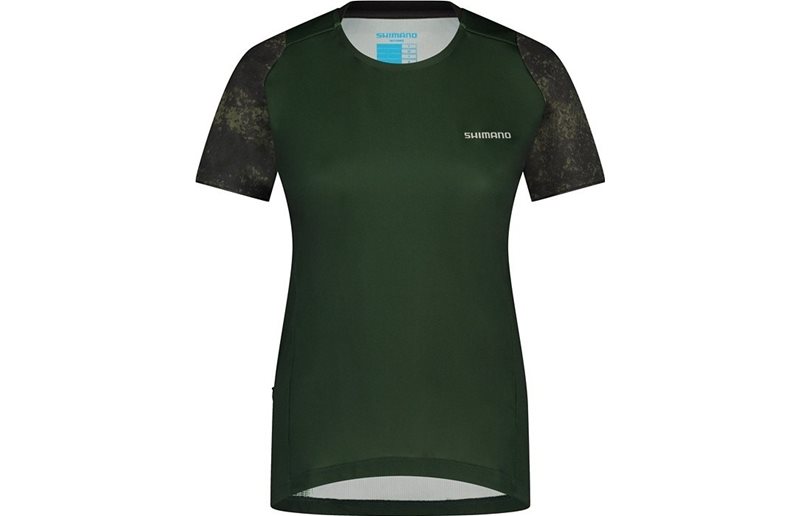 Cykeltröja Shimano W's Foresta S.S. Jersey Dam Red
