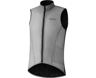 Pyöräilyliivi Shimano Primavera Wind Vest Herr Light Gray